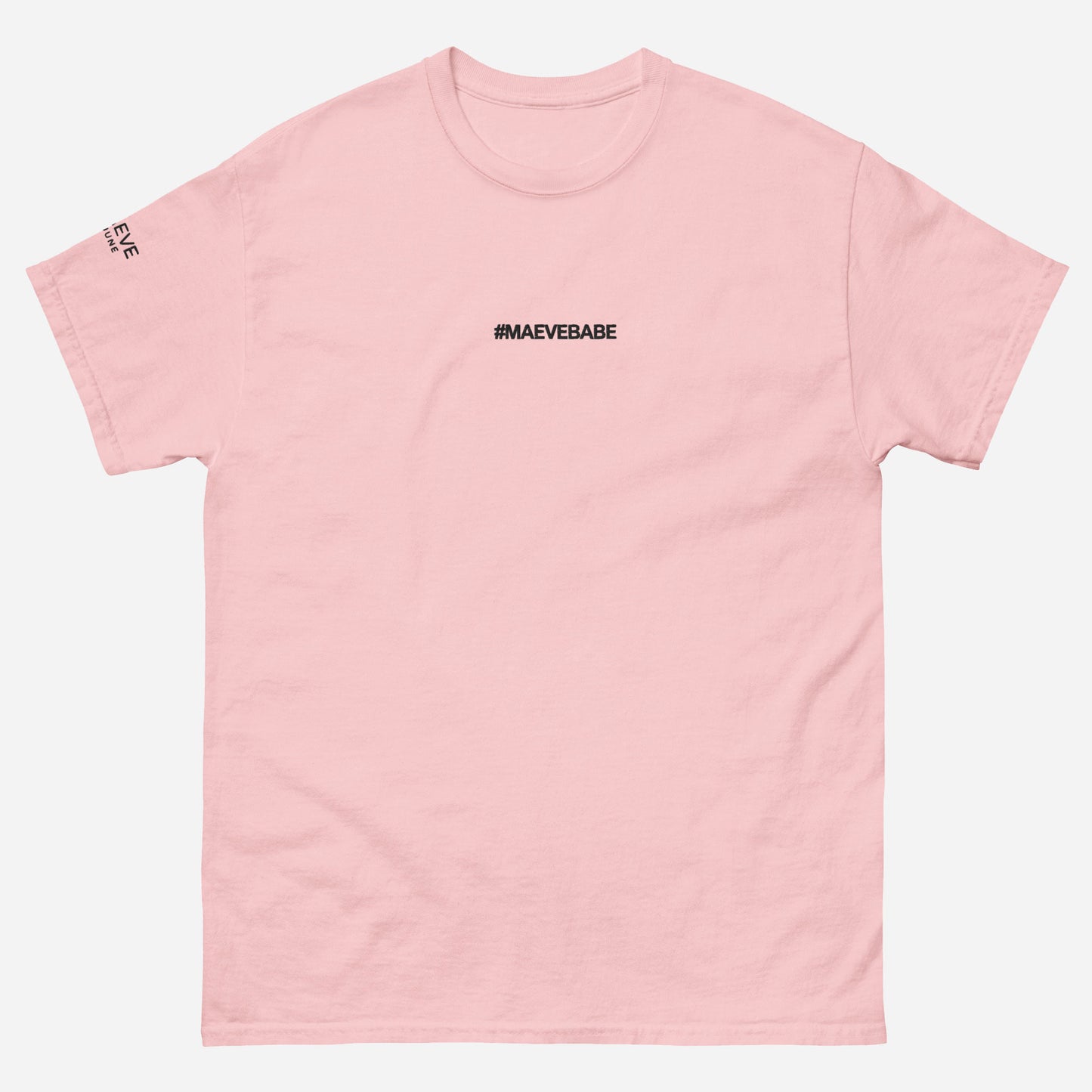 #MAEVEBABE BE UNAPOLOGETICALLY YOURSELF Unisex classic tee | Front, Back & Sleeve Print | Off Black
