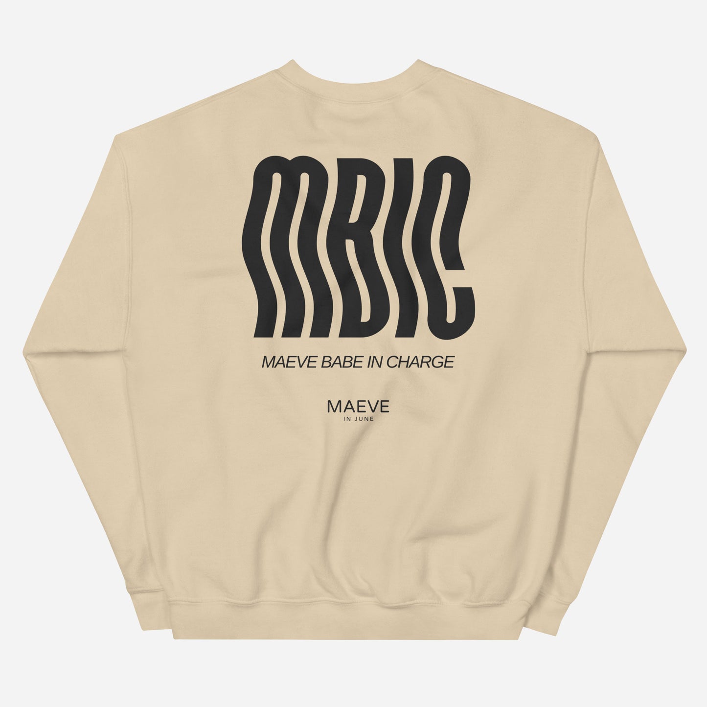 MBIC Unisex Sweatshirt | Front & Back Print | Off Black