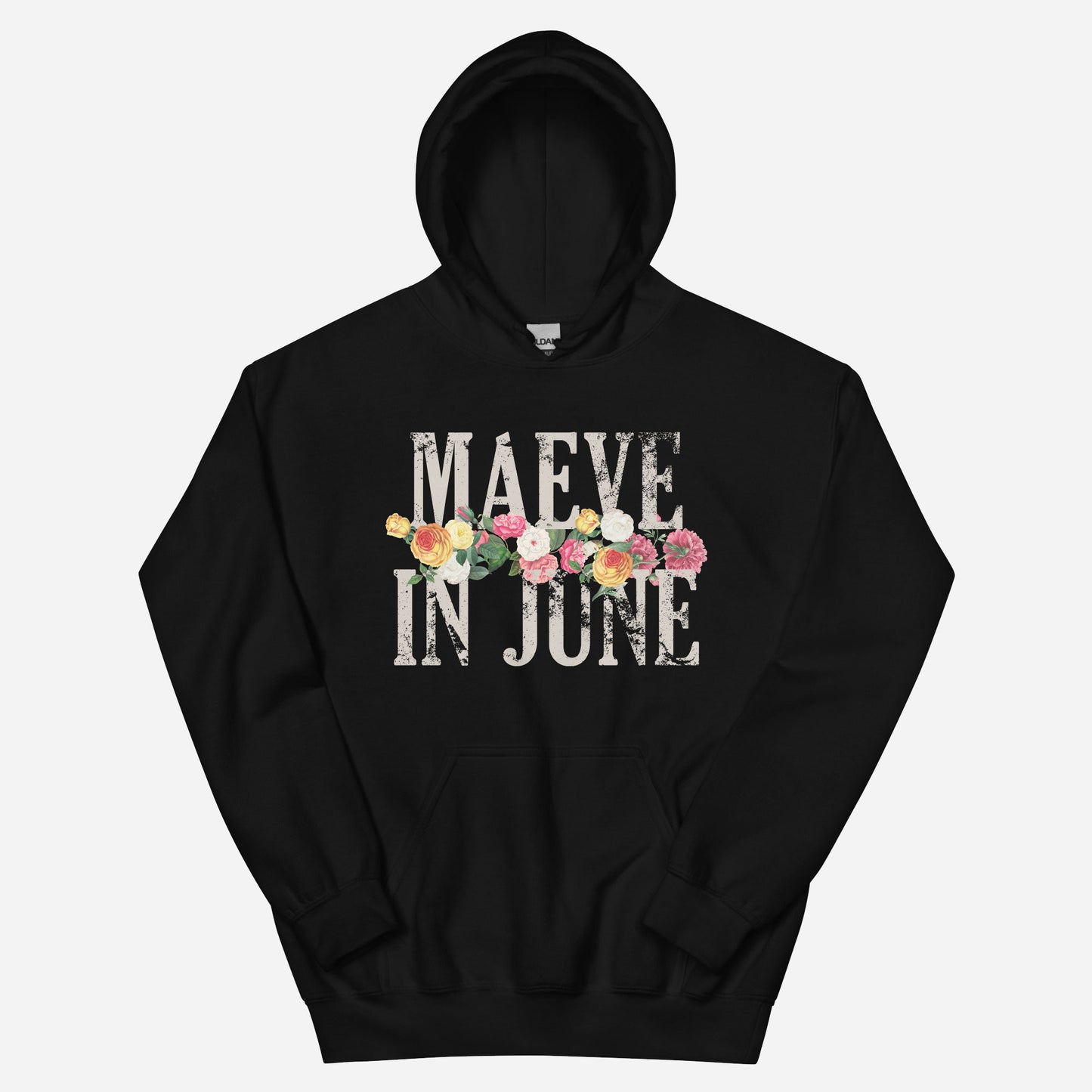 MAEVE N' ROSES Unisex Hoodie | Front Print | Off White/Multi