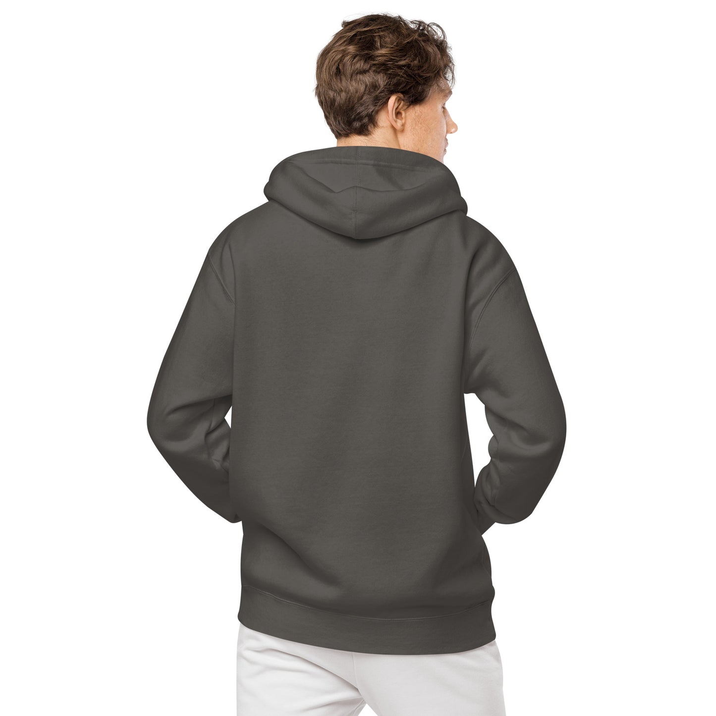 THE FOREVER MAEVE CREW Unisex pigment-dyed hoodie | Front & Sleeve Embroidery | White