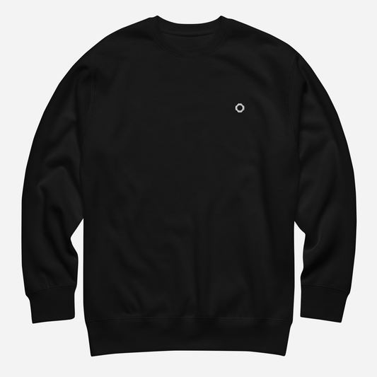 THE IRIS CLASSIC II Unisex Premium Sweatshirt | Left Chest Embroidery | White Thread