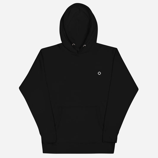 THE IRIS CLASSIC II Unisex Premium Pullover Hoodie | Left Chest Embroidery | White Thread