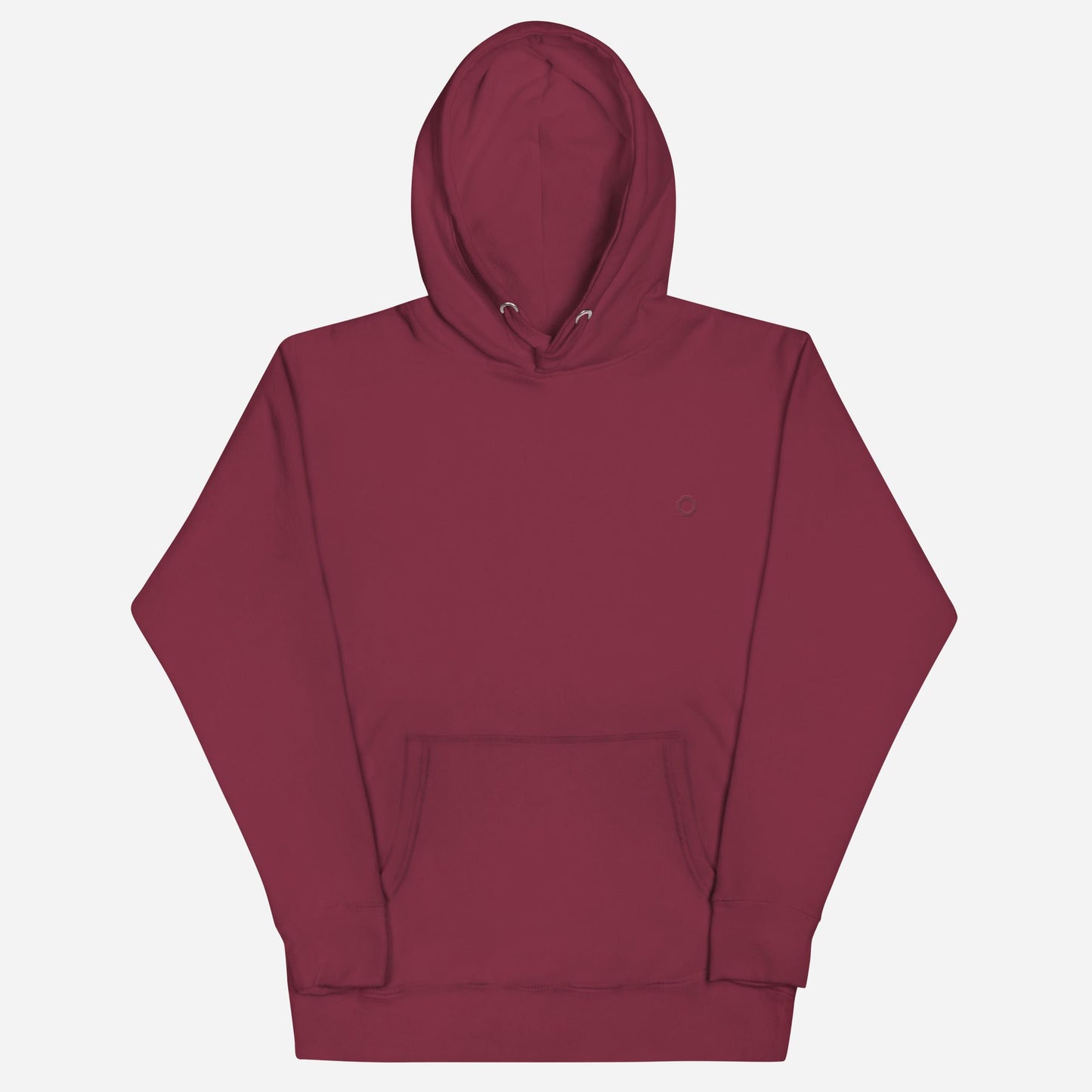 THE IRIS CLASSIC II Unisex Premium Pullover Hoodie | Left Chest Embroidery | Custom Maroon Thread