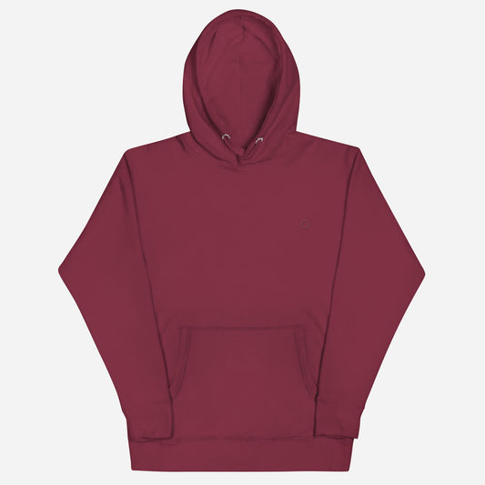 THE IRIS CLASSIC II Unisex Premium Pullover Hoodie | Left Chest Embroidery | Custom Maroon Thread