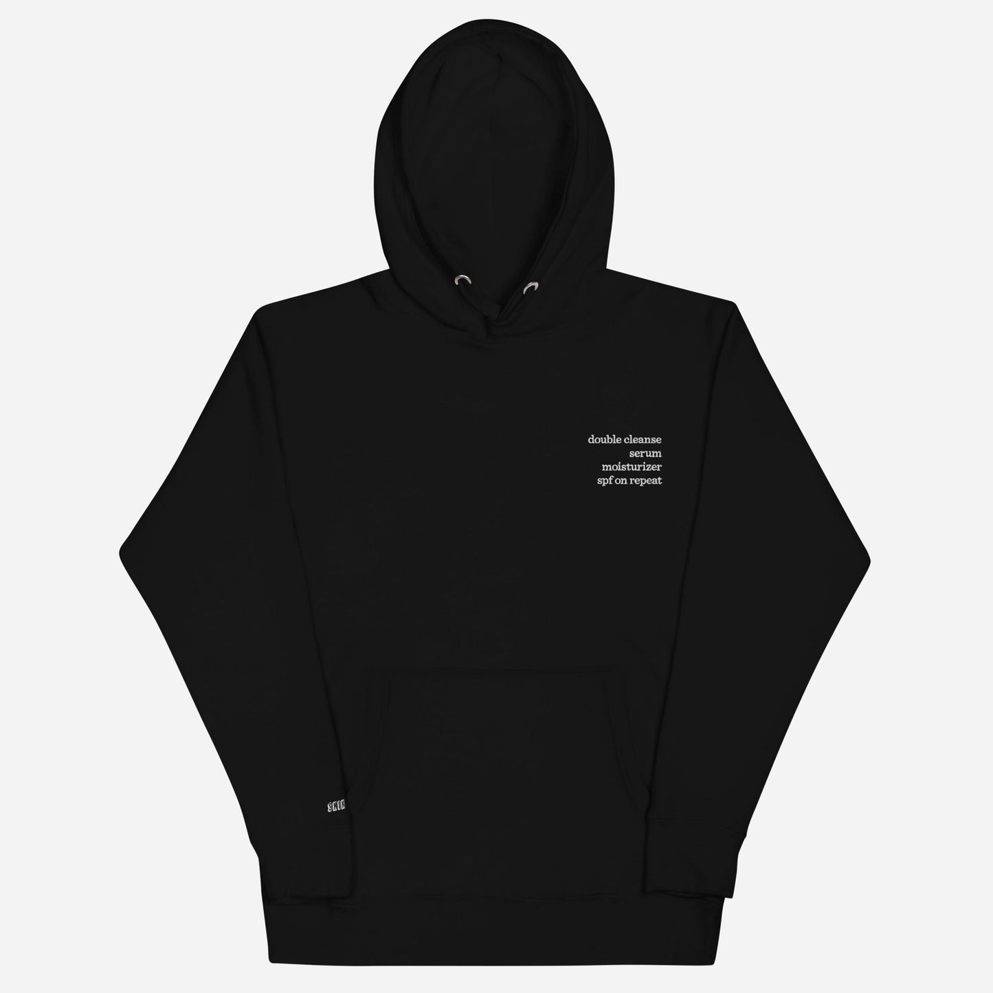 SH Routine Unisex Hoodie | Left Chest & Right Wrist Embroidery | White Thread