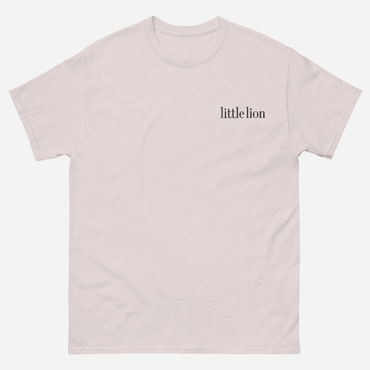 CLASSIC Unisex classic tee | Left Chest Embroidery | Black Thread