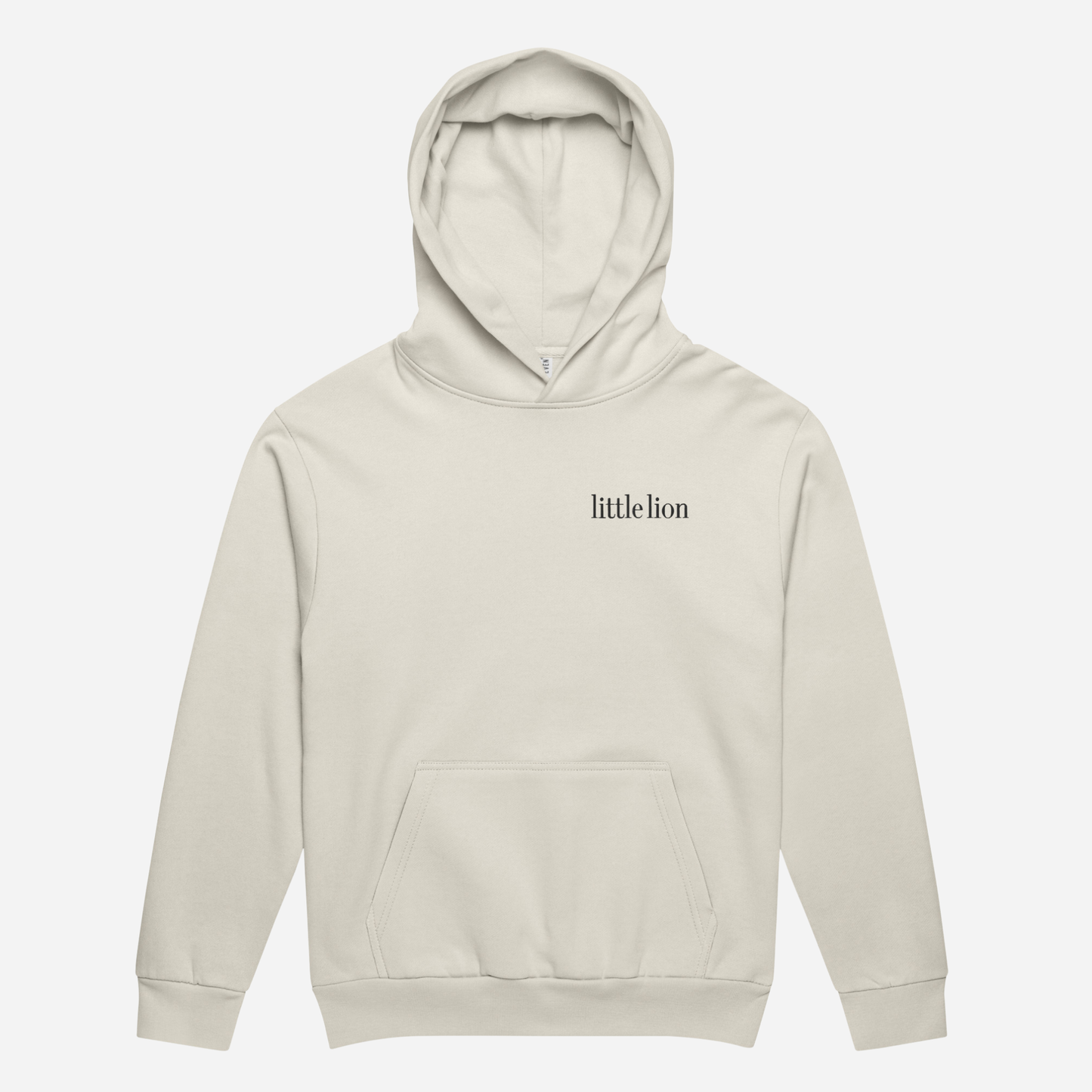 CLASSIC Urban garment-dyed hoodie | Left Chest Embroidery | Black Thread