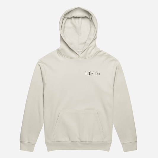 CLASSIC Urban garment-dyed hoodie | Left Chest Embroidery | Black Thread