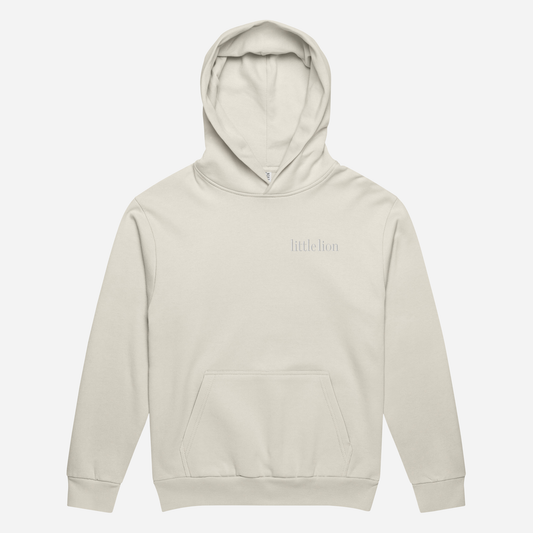 CLASSIC Urban garment-dyed hoodie | Left Chest Embroidery | White Thread