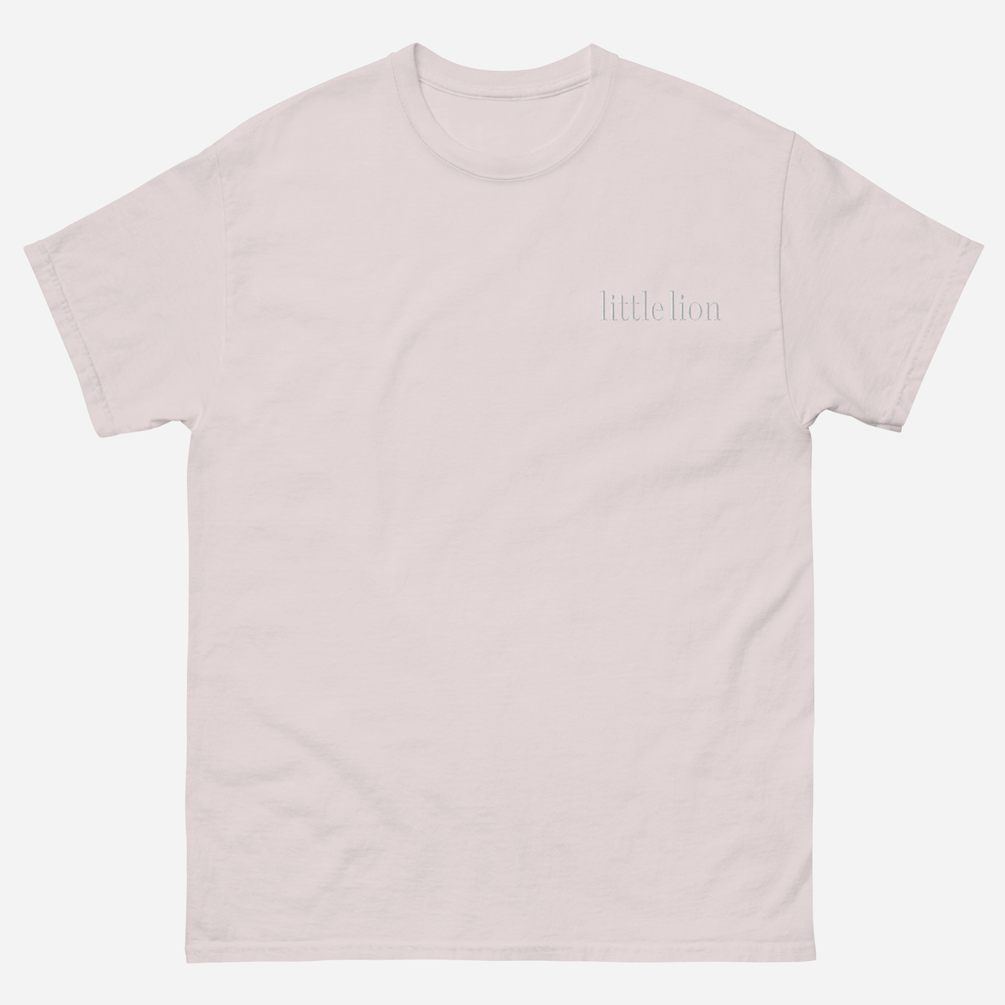 CLASSIC Unisex classic tee | Left Chest Embroidery | White Thread
