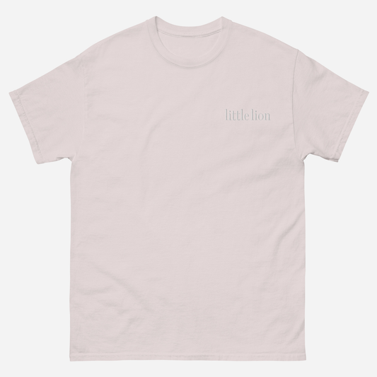 CLASSIC Unisex classic tee | Left Chest Embroidery | White Thread