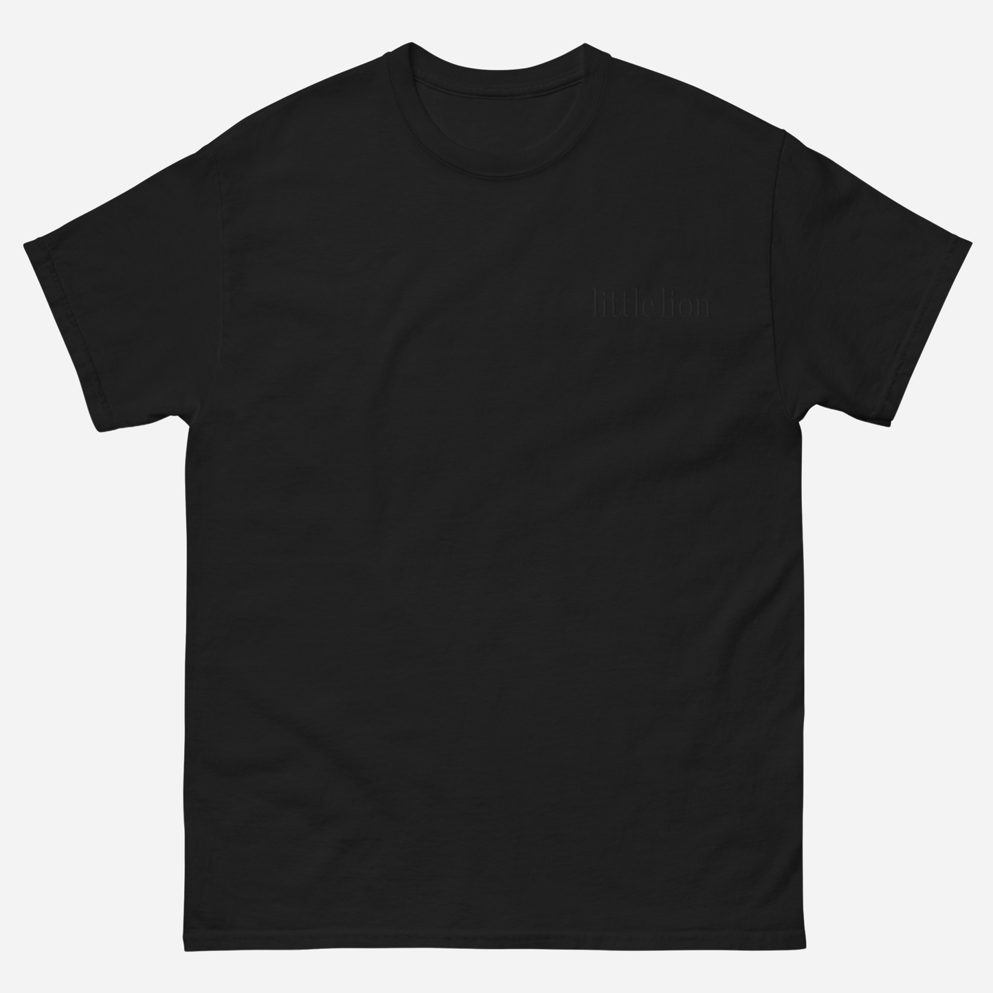 CLASSIC Unisex classic tee | Left Chest Embroidery | Black Thread