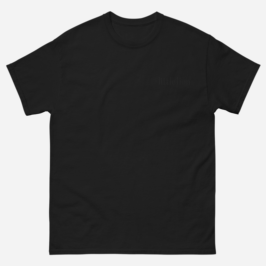 CLASSIC Unisex classic tee | Left Chest Embroidery | Black Thread