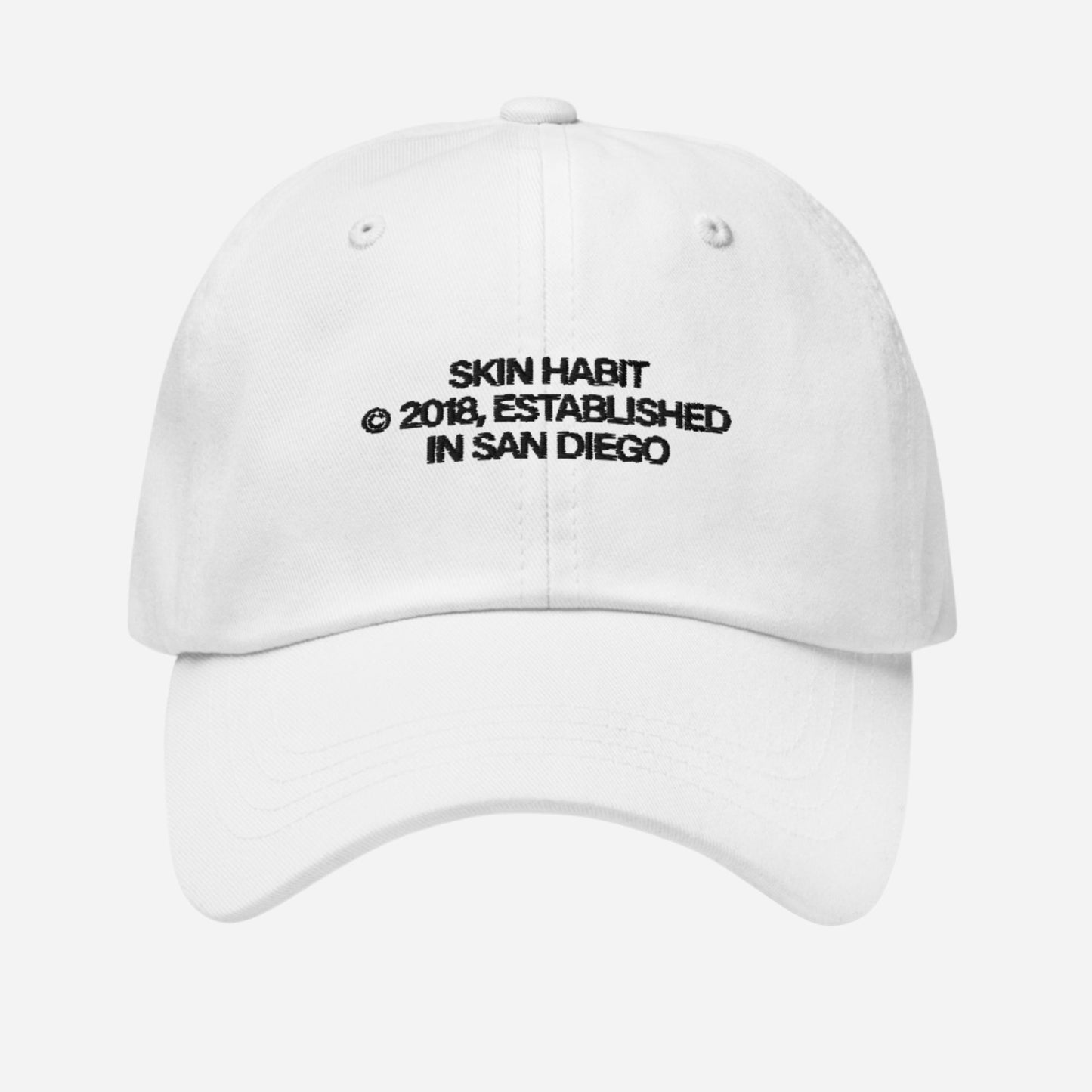 SH © 2018 Dad Hat | Front Embroidery | Black Thread