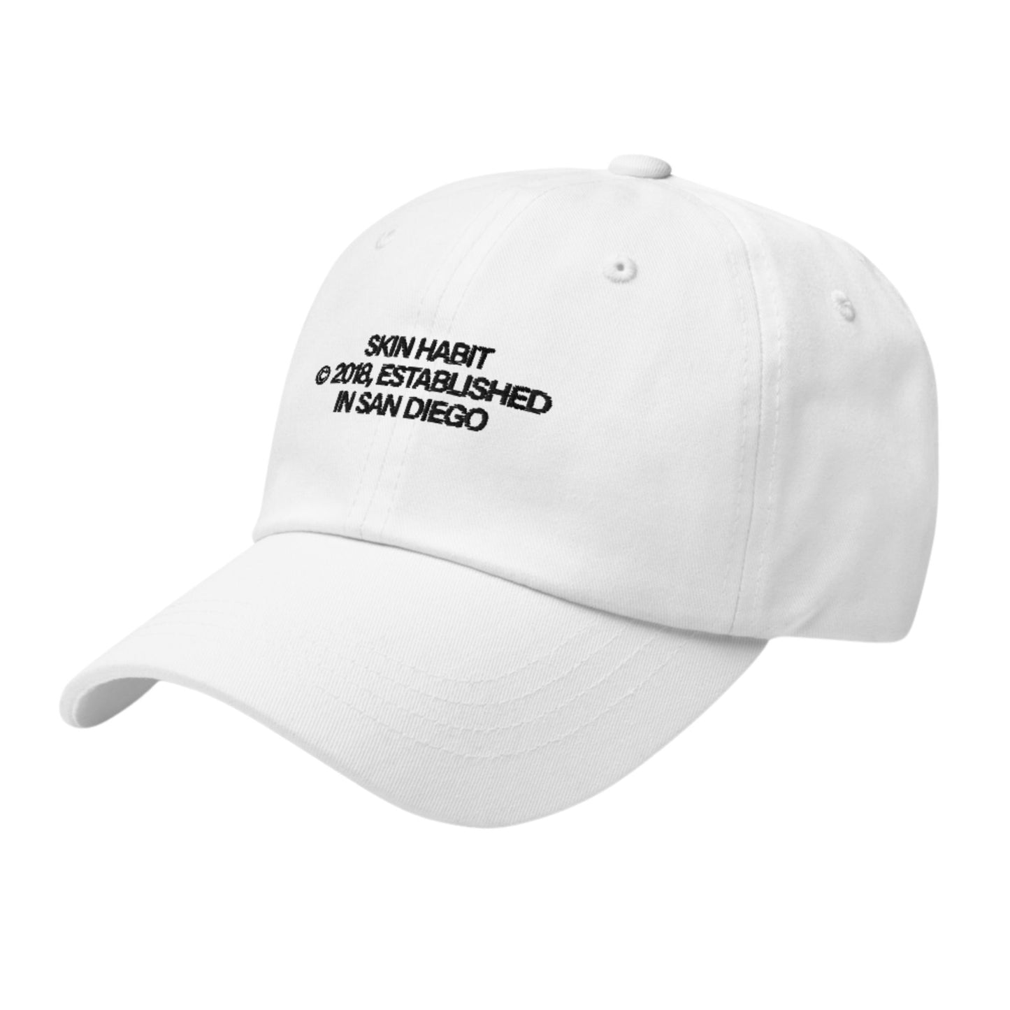 SH © 2018 Dad Hat | Front Embroidery | Black Thread