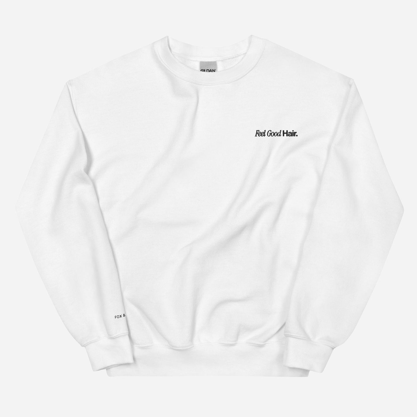 FJ Feel Good Hair Urban sweatshirt | Left Chest & Right Wrist Embroidery | Black Thread