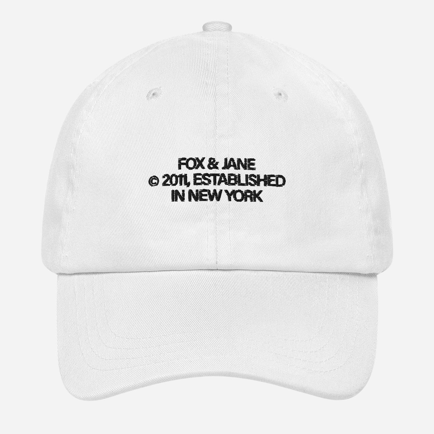 FJ © 2011 Dad Hat | Front Embroidery | Black Thread