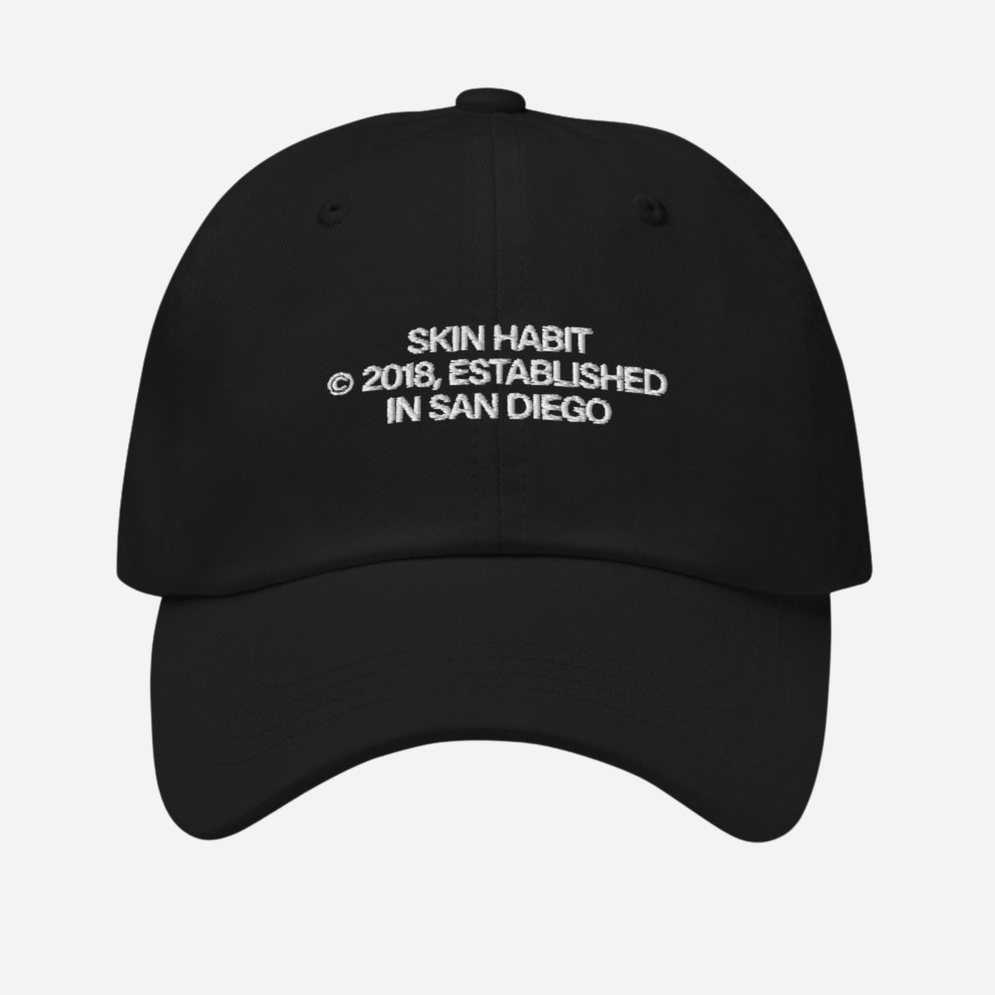 SH © 2018 l Dad Hat | Front Embroidery | White Thread