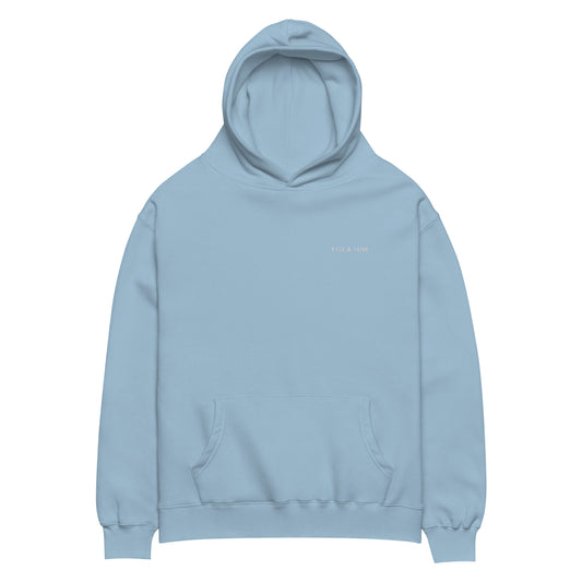 FJ CLASSIC Unisex oversized hoodie | Left Chest Embroidery | White Thread