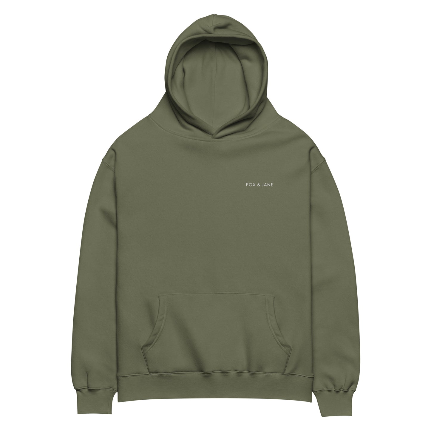 FJ CLASSIC Unisex oversized hoodie | Left Chest Embroidery | White Thread