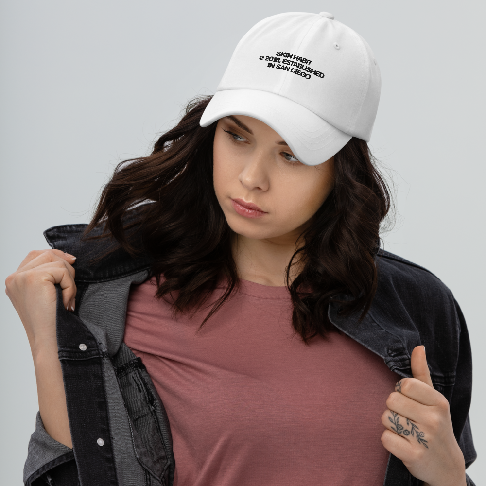 SH © 2018 Dad Hat | Front Embroidery | Black Thread