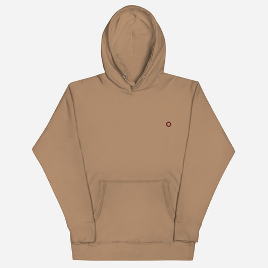 THE IRIS CLASSIC II Unisex Premium Pullover Hoodie | Left Chest Embroidery | Maroon Thread