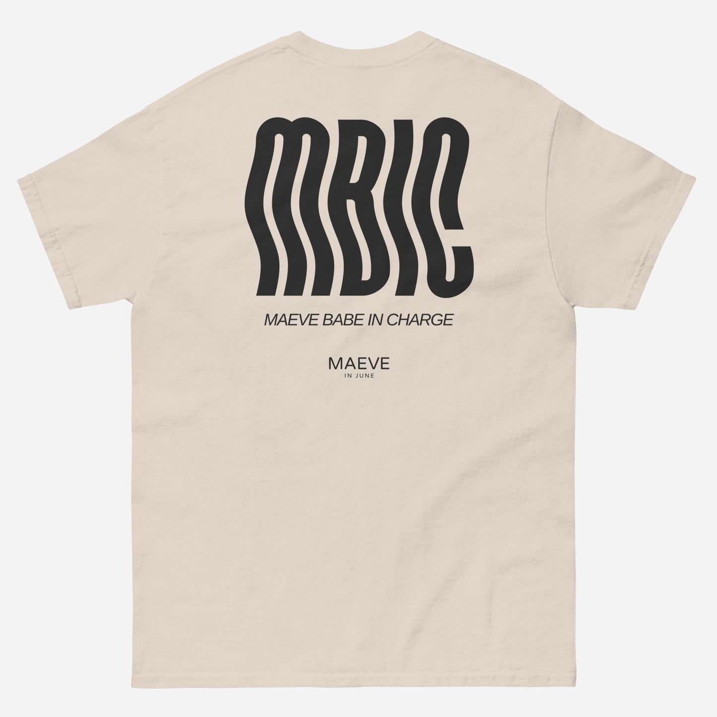 MBIC Unisex classic tee | Back Print | Off Black