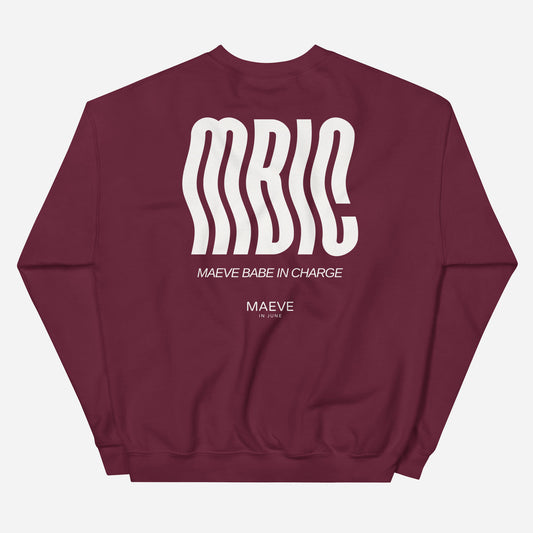 MBIC Unisex Sweatshirt | Front & Back Print | Off White