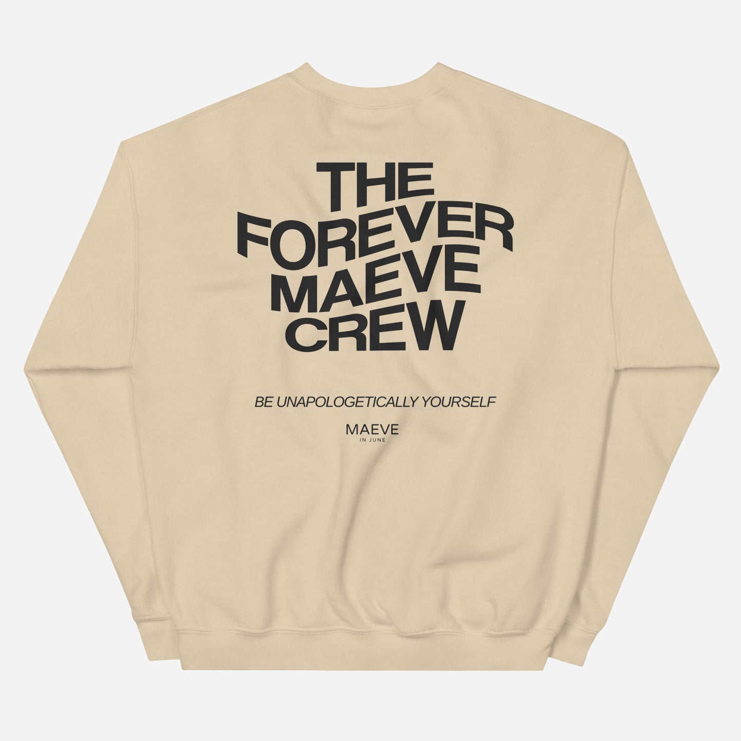 THE FOREVER FOX CREW Unisex Sweatshirt | Back Print | Off Black