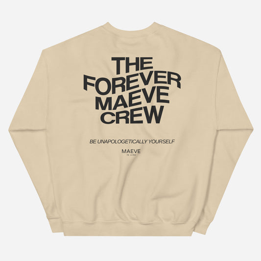 THE FOREVER FOX CREW Unisex Sweatshirt | Back Print | Off Black