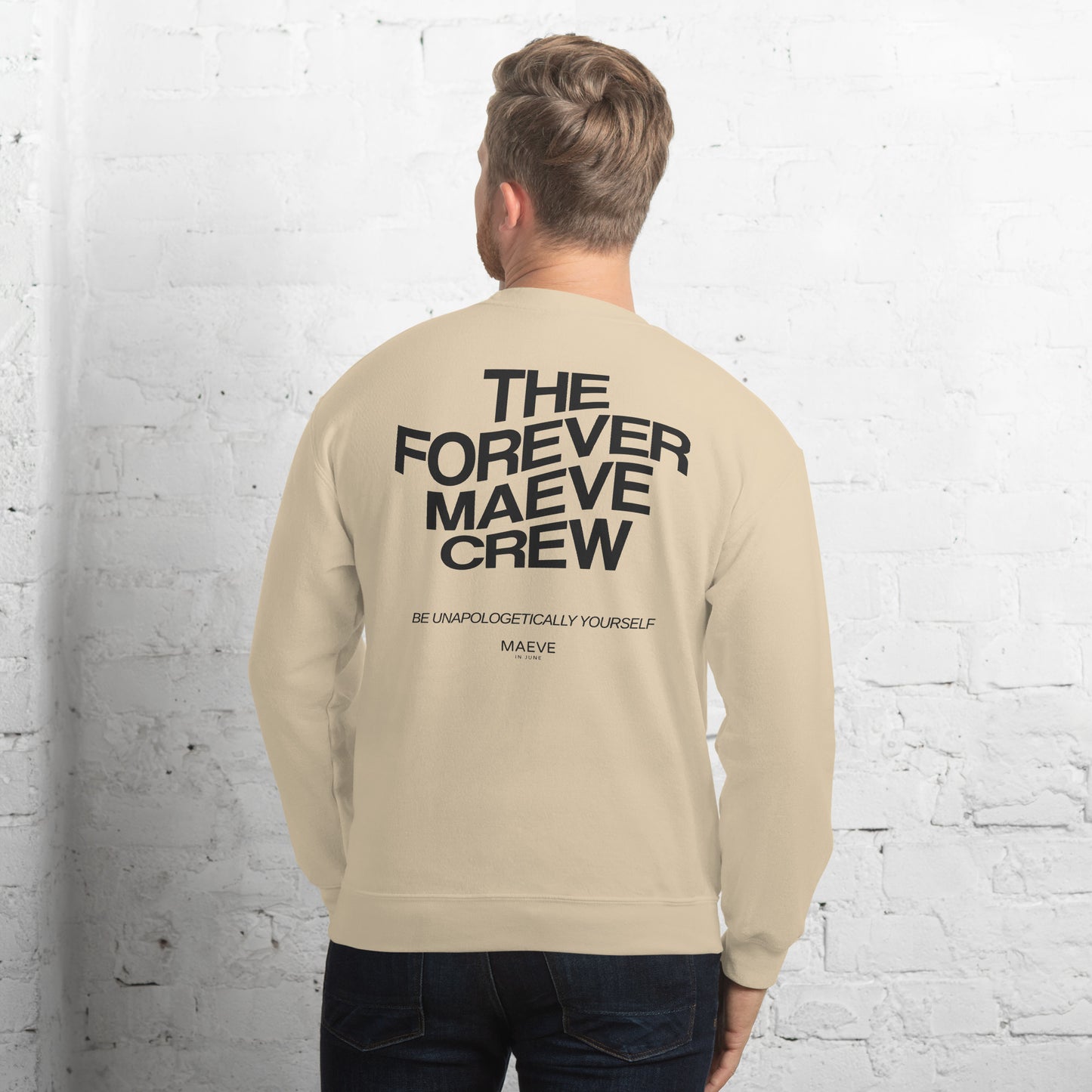 THE FOREVER FOX CREW Unisex Sweatshirt | Back Print | Off Black