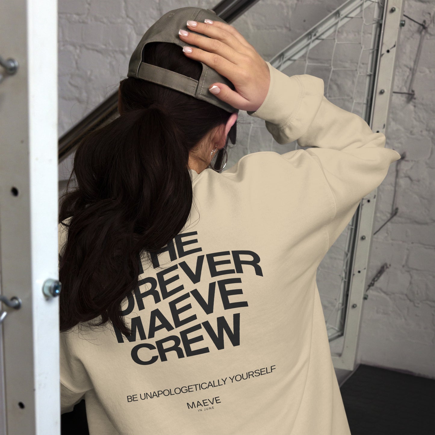 THE FOREVER FOX CREW Unisex Sweatshirt | Back Print | Off Black