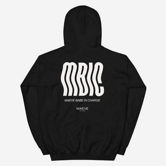 MBIC Unisex Hoodie | Front & Back Print | Off White
