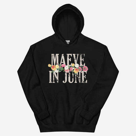 MAEVE N' ROSES Unisex Hoodie | Front Print | Off White/Multi