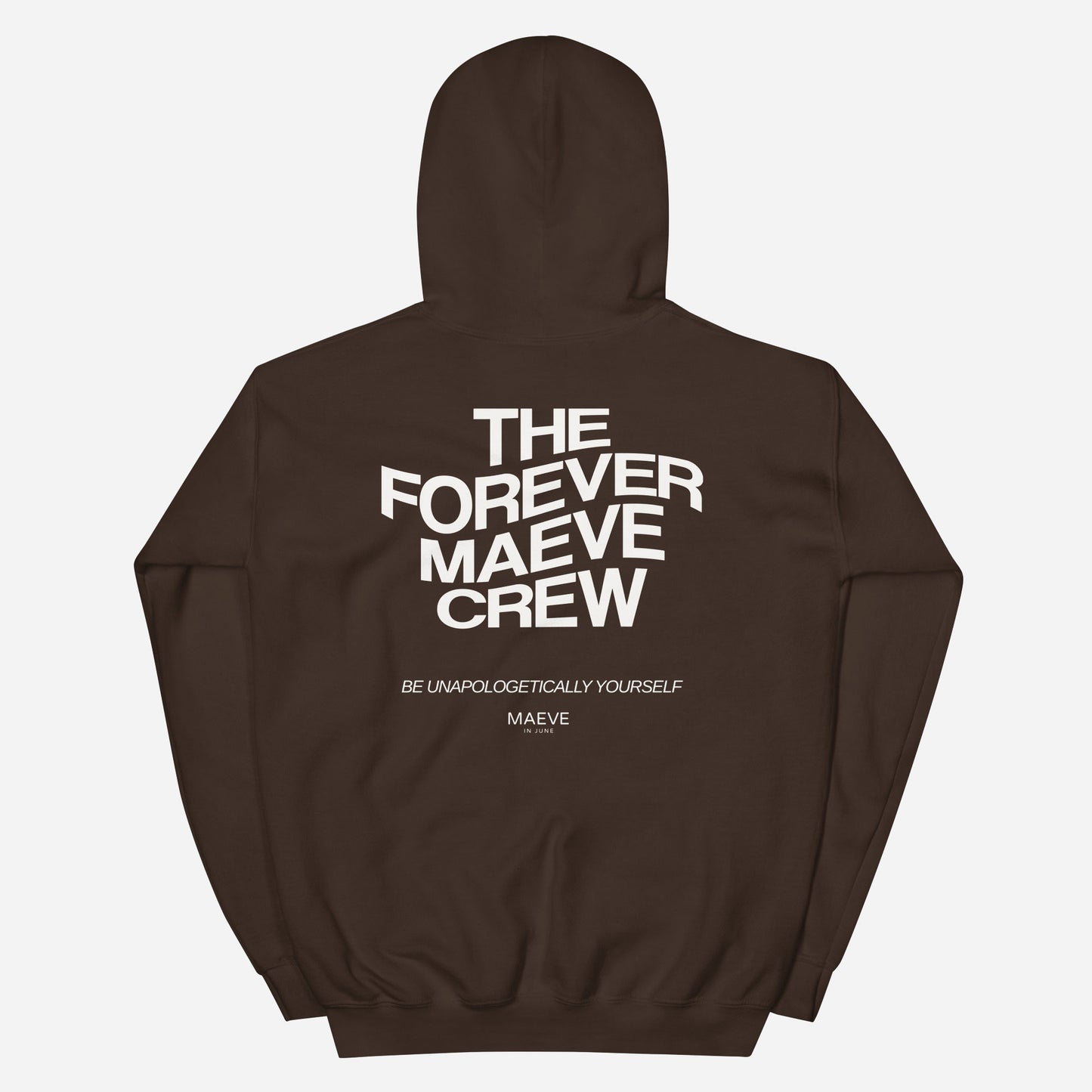 THE FOREVER MAEVE CREW | Unisex Hoodie | Back Print | Off White