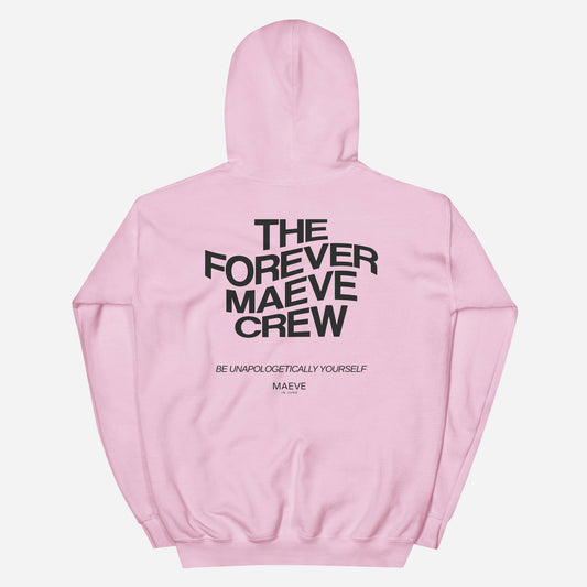 THE FOREVER MAEVE CREW Unisex Hoodie | Back Print | Off Black
