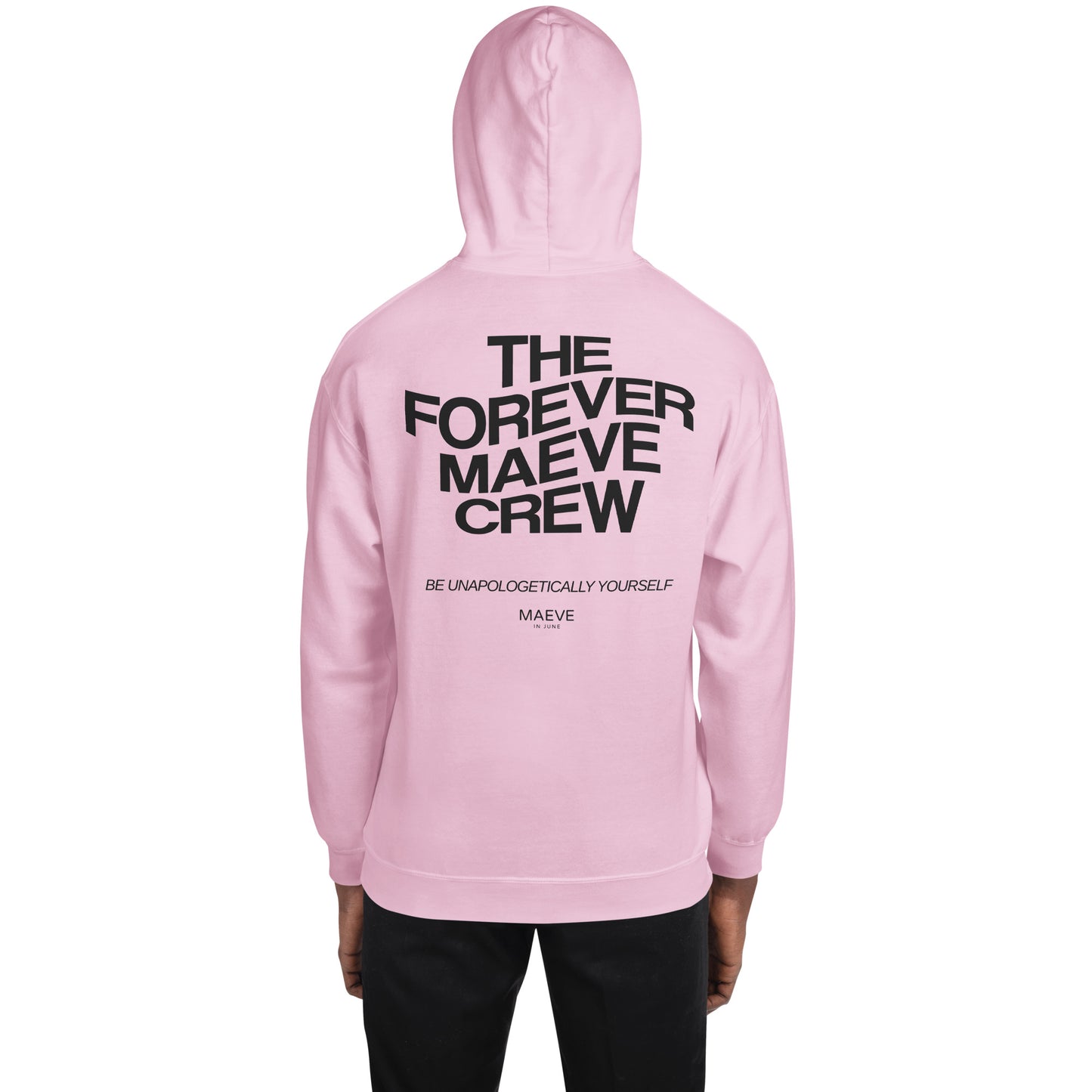 THE FOREVER MAEVE CREW Unisex Hoodie | Back Print | Off Black
