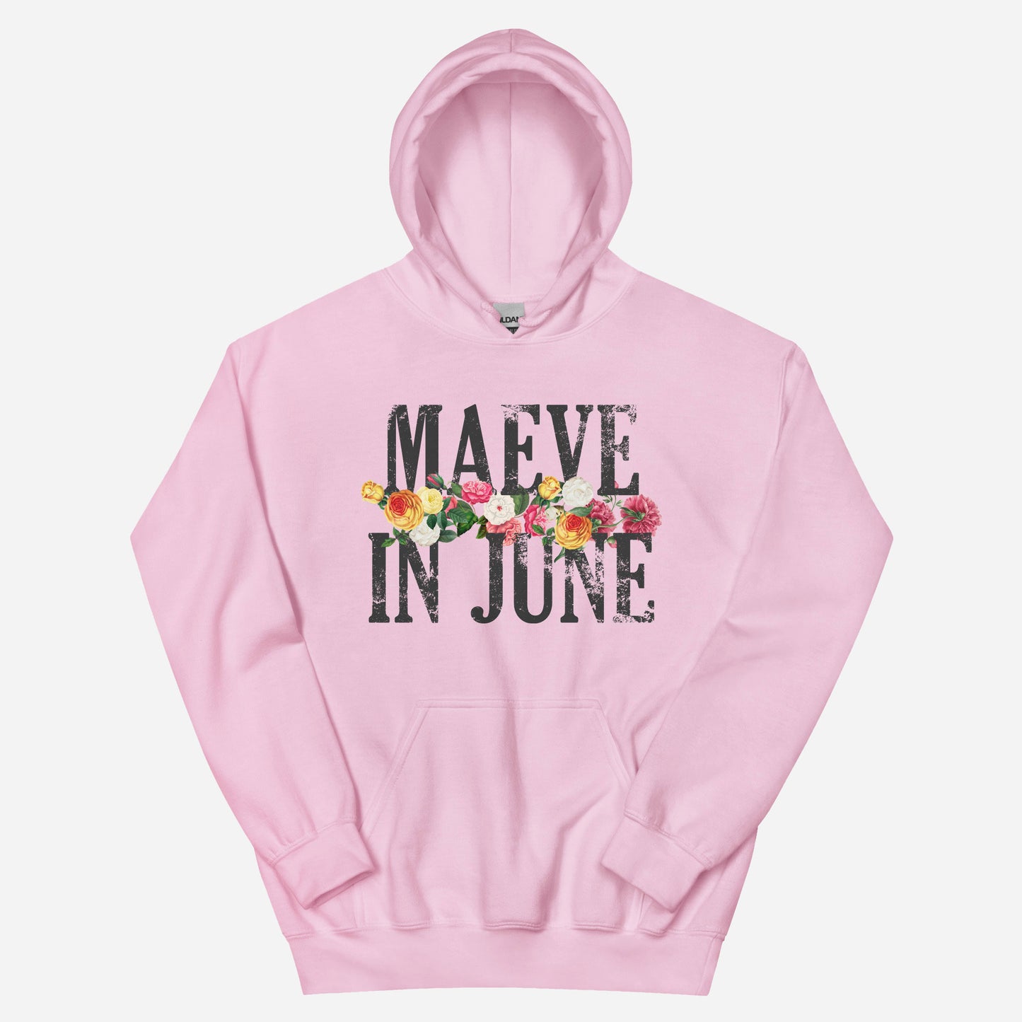 MAEVE N' ROSES Unisex Hoodie | Front Print | Off Black/Multi