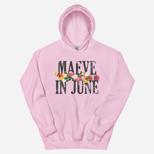 MAEVE N' ROSES Unisex Hoodie | Front Print | Off Black/Multi