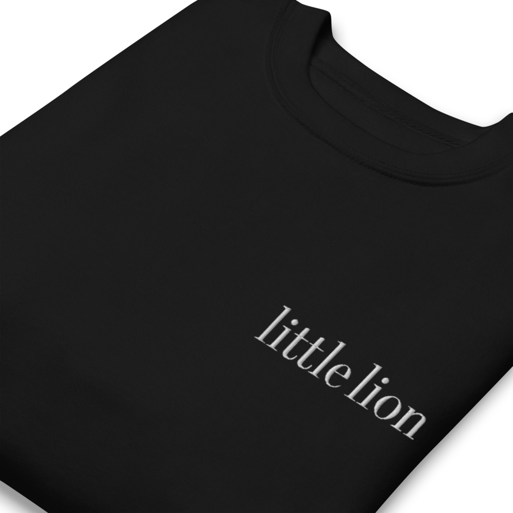 MADE IN BROOKLYN Urban sweatshirt | Left Chest & Right Sleeve Embroidery | White Thread