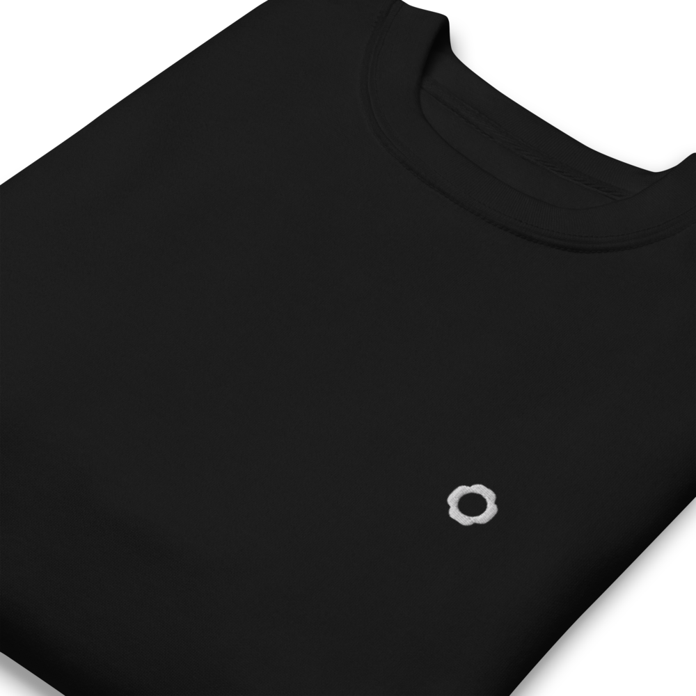 THE IRIS CLASSIC II Unisex Premium Sweatshirt | Left Chest Embroidery | White Thread