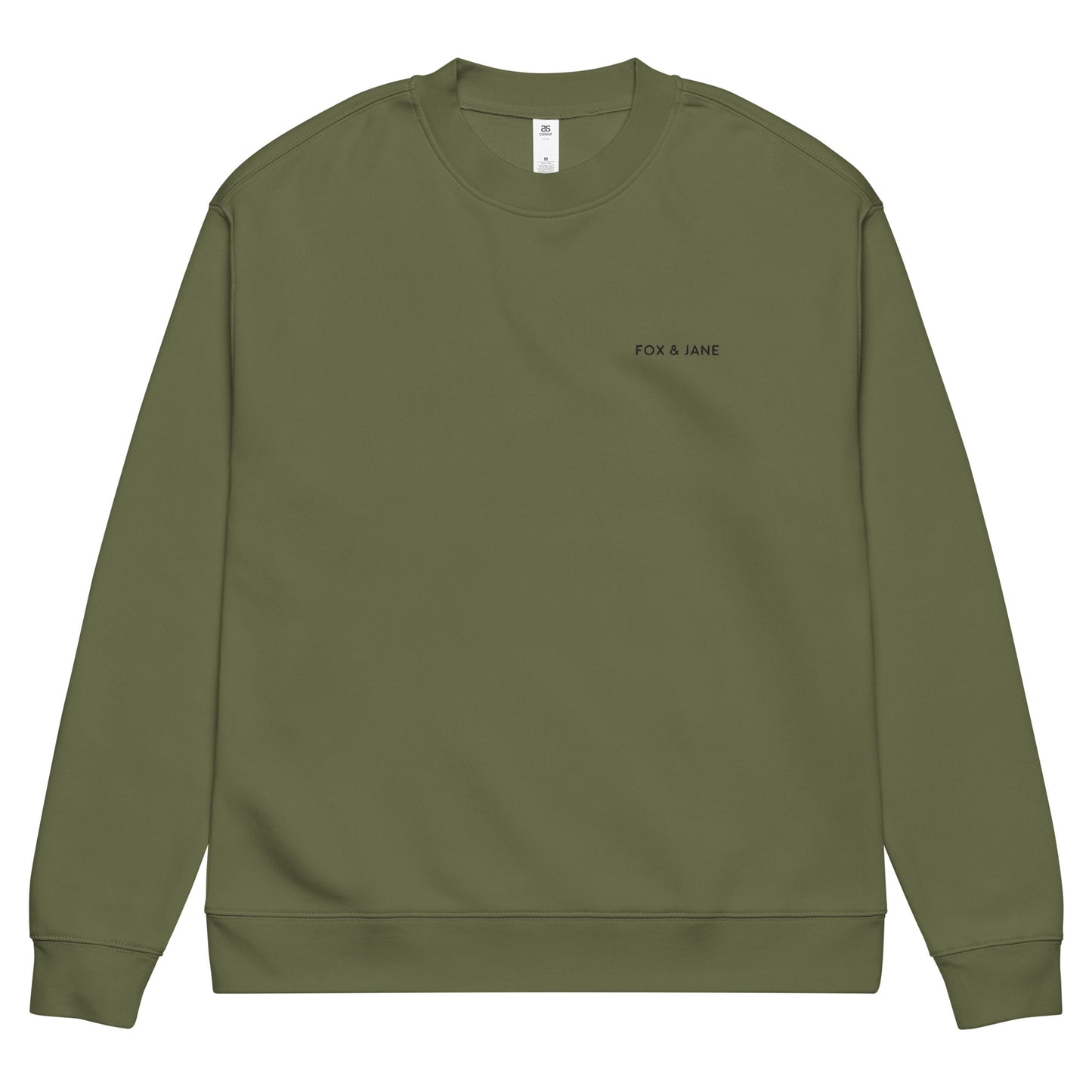 FJ CLASSIC Unisex relax crew neck sweatshirt | Left Chest Embroidery | Black Thread